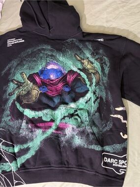 Darc Sport Black Graphic Hoodie - Mystic Space Design